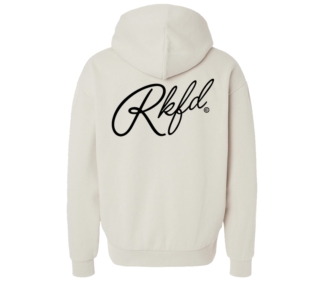 Heavyweight Script Hoodie ( Ivory )