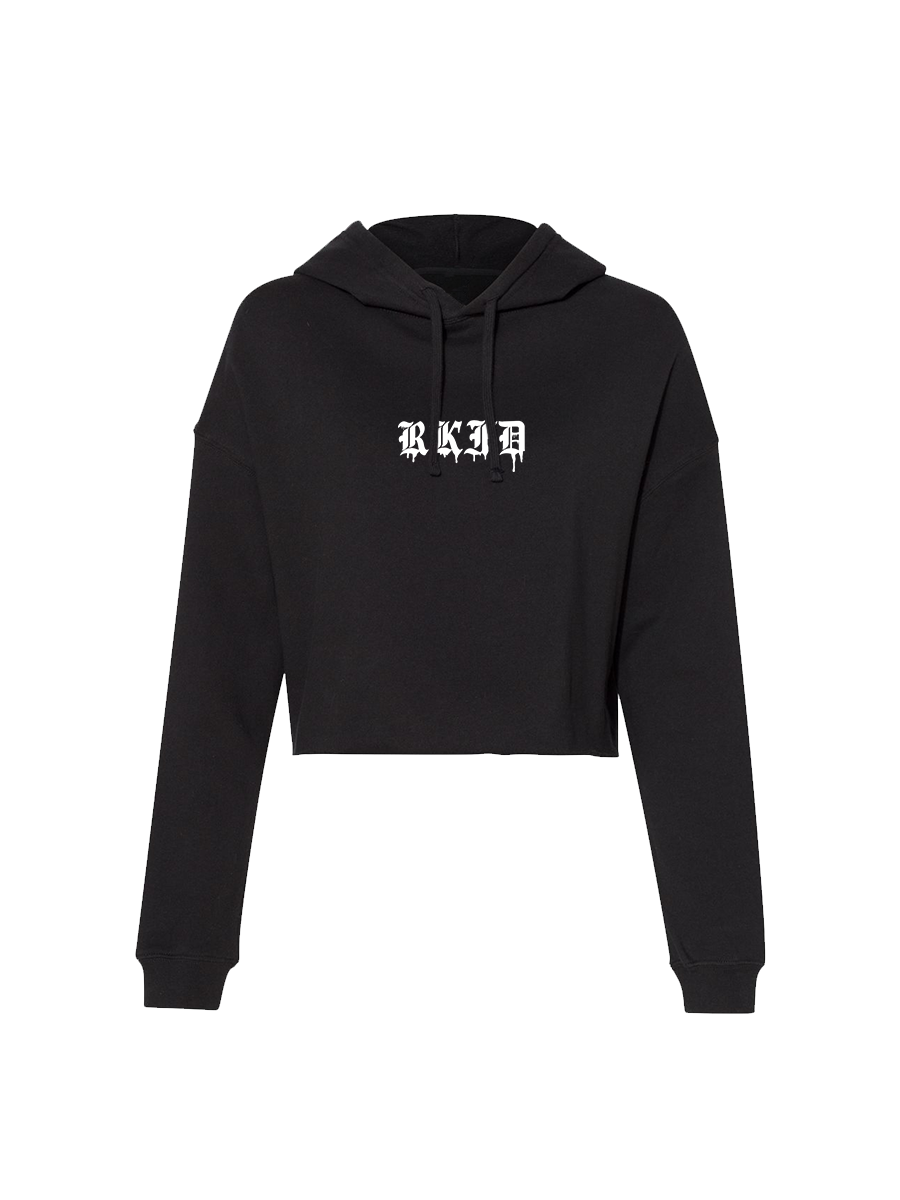 Black Crop Hoodie