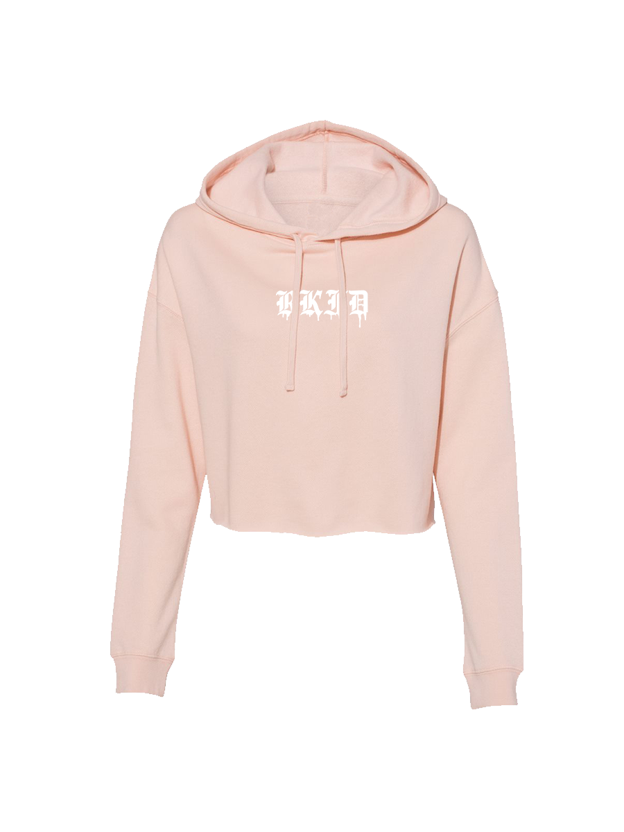 Pink Crop Hoodie
