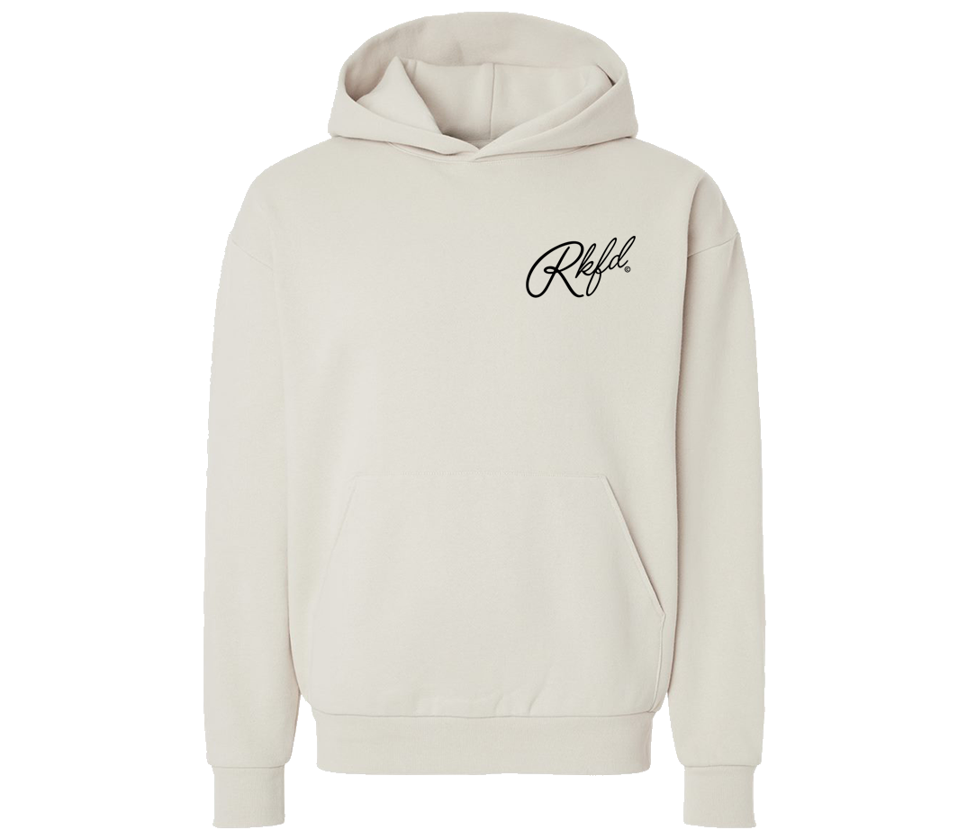 Heavyweight Script Hoodie ( Ivory )