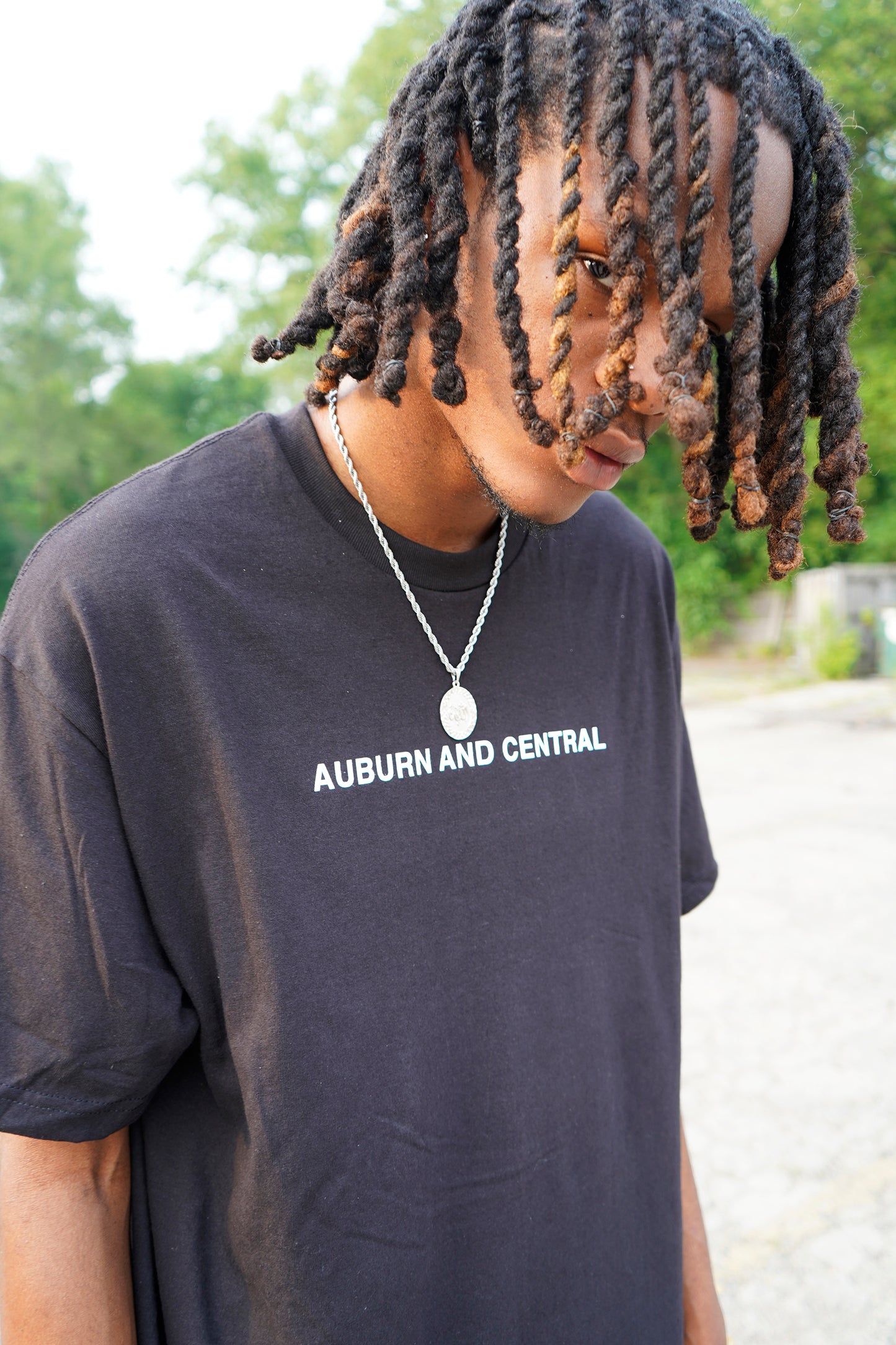 Auburn and Central Tee (Black)