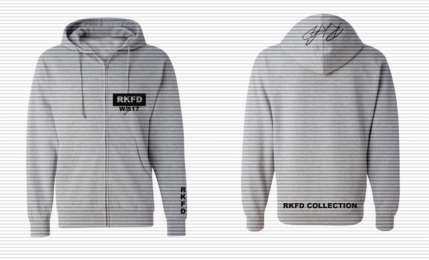 Grey Zip-Up Hoodie