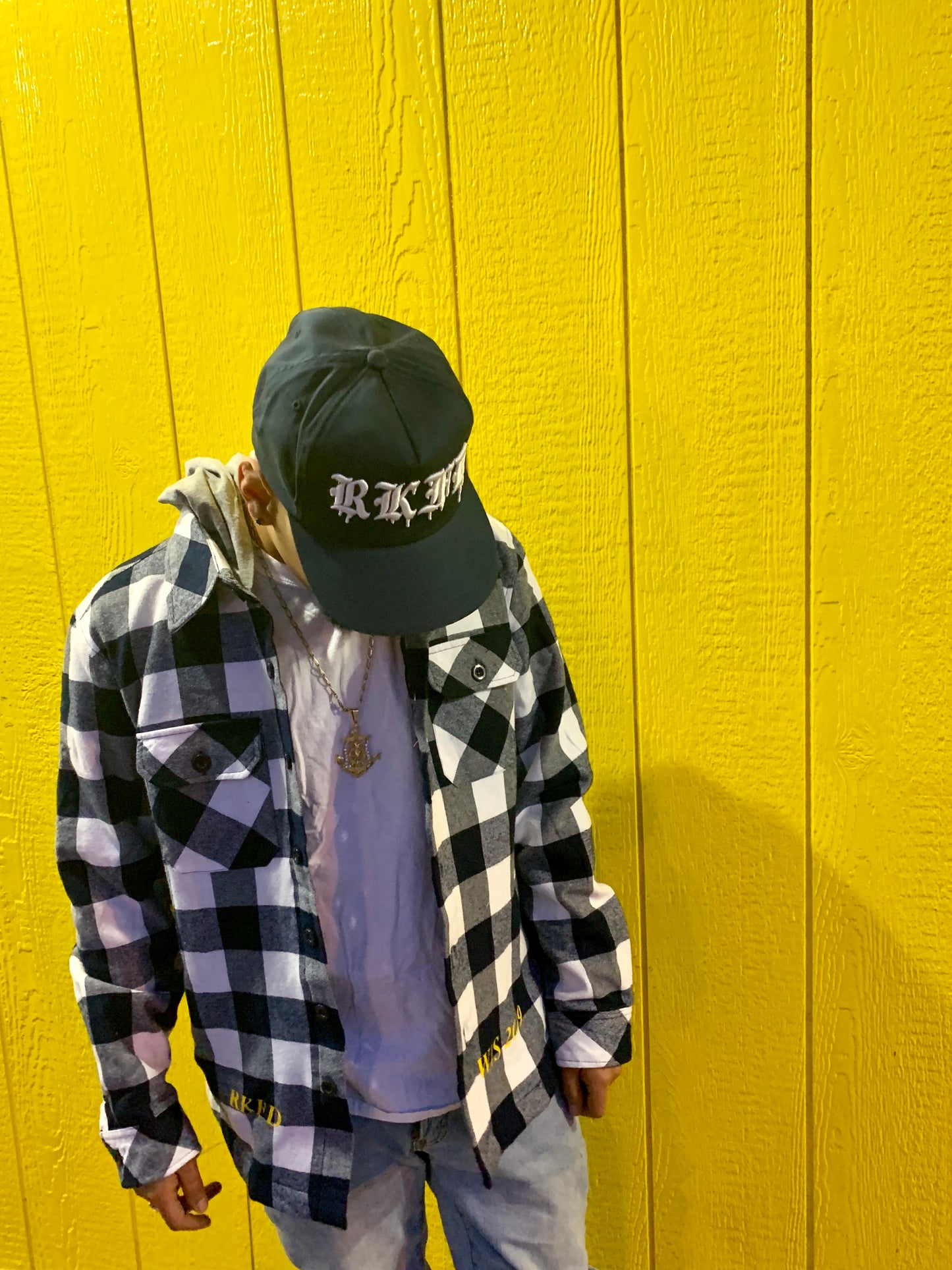 RKFD Flannel jacket(White/Blue)