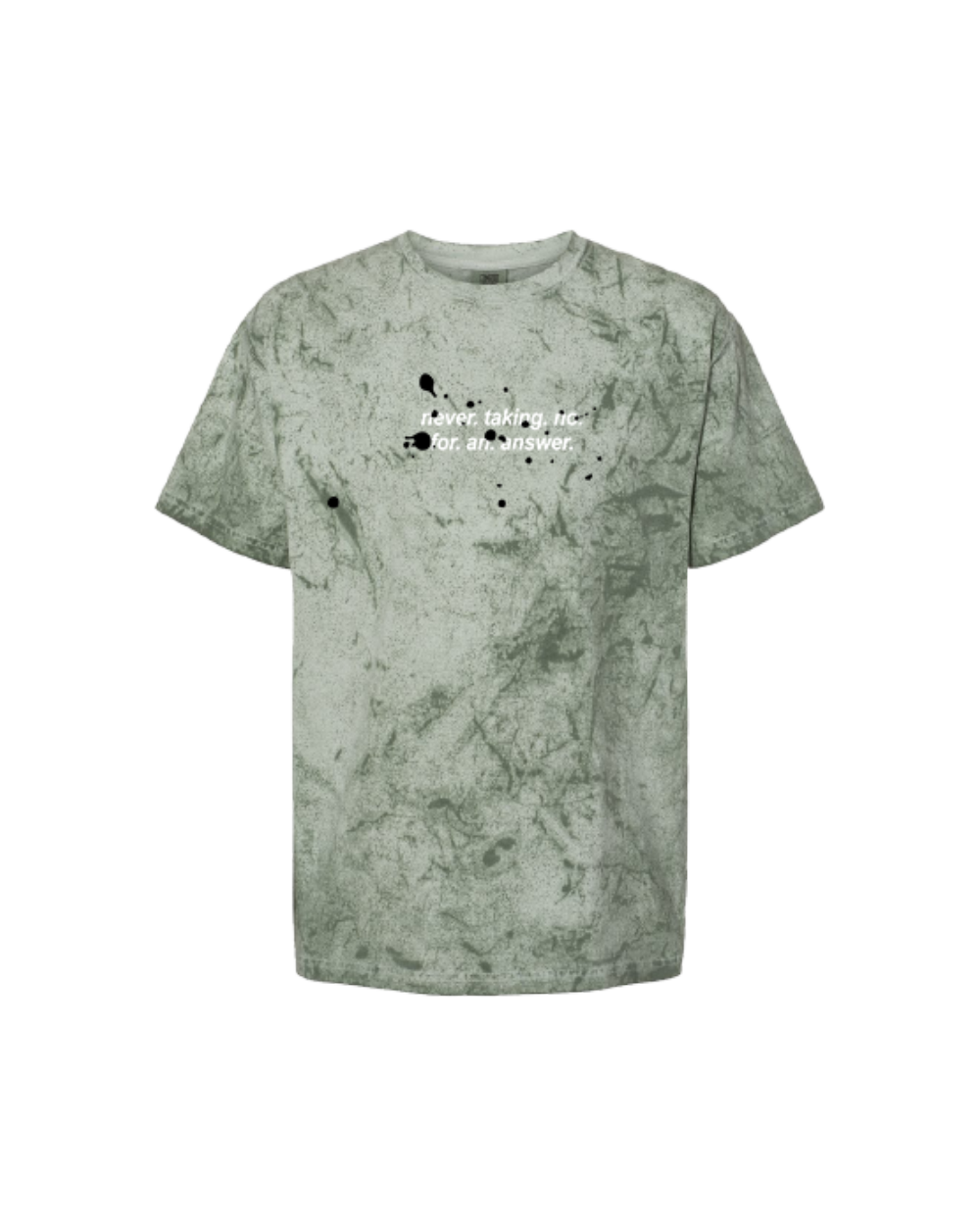 Splatter tee (Distressed Olive)