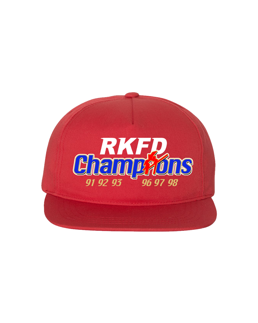 RKFD Champs Flatbill Snapback (Red)